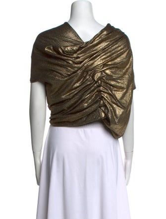 Comme des Garçons Wool Cowl Neck Crop Top