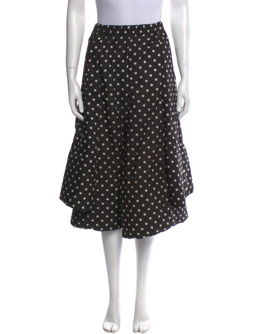 Comme des Garçons Polka Dot Print Wide Leg Pants