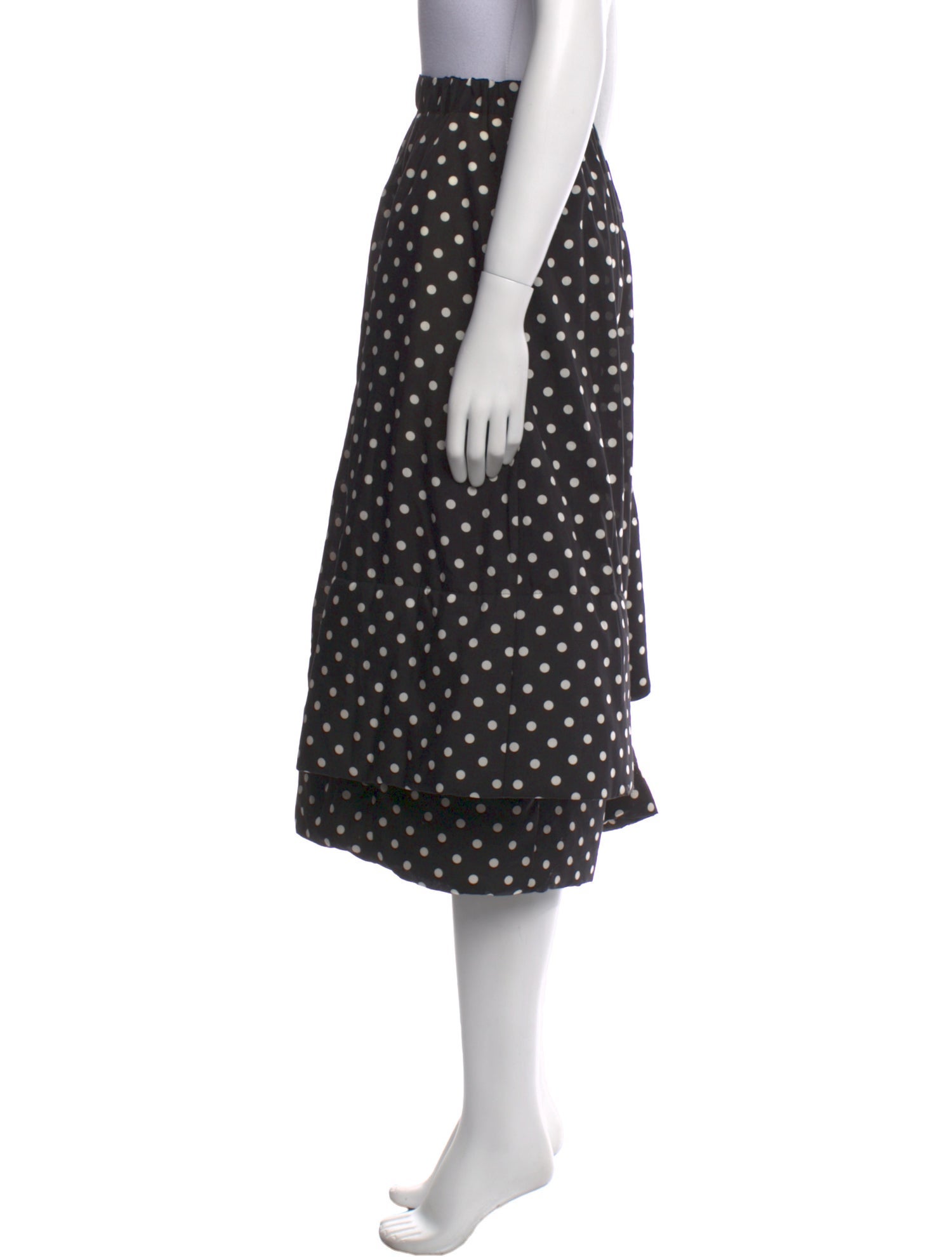 Comme des Garçons Polka Dot Print Wide Leg Pants