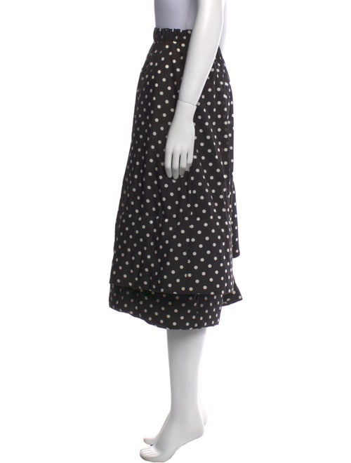 Comme des Garçons Polka Dot Print Wide Leg Pants