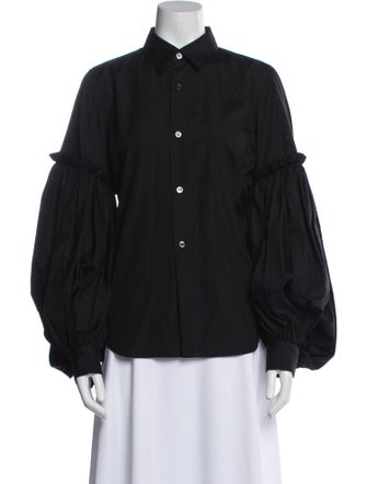 Comme des Garçons Long Sleeve Button-Up Top