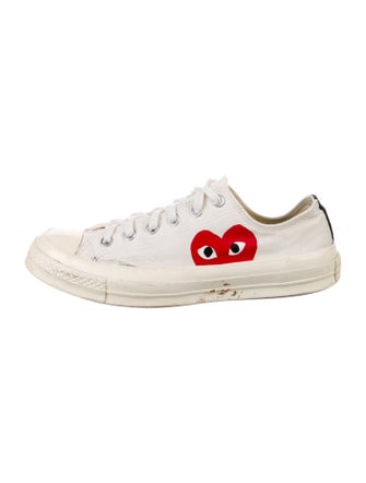 Comme des Garçons Canvas Graphic Print Sneakers