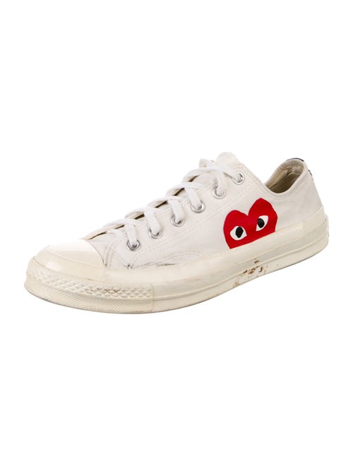 Comme des Garçons Canvas Graphic Print Sneakers