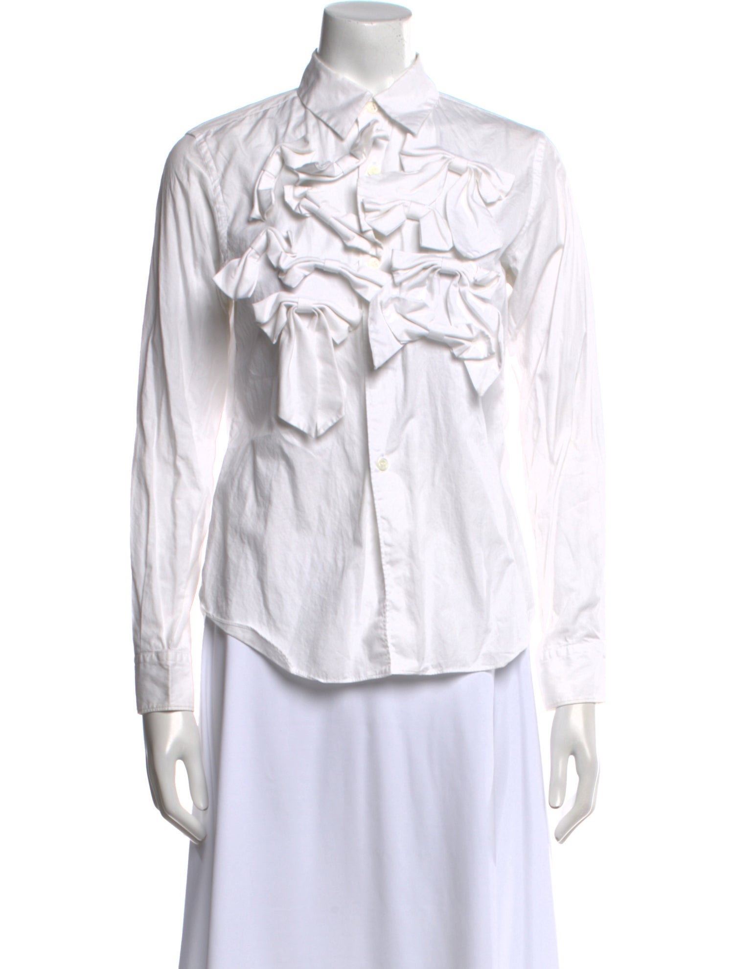 Comme des Garçons Long Sleeve Button-Up Top