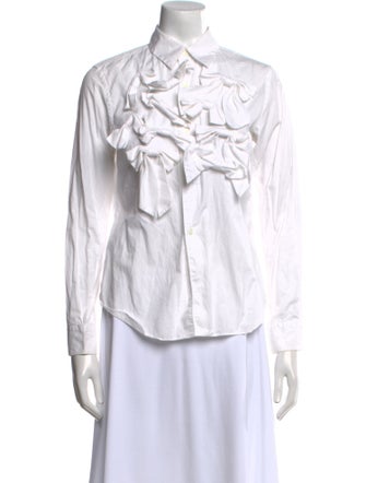 Comme des Garçons Long Sleeve Button-Up Top
