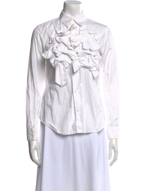 Comme des Garçons Long Sleeve Button-Up Top