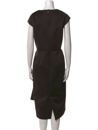 Comme des Garçons Scoop Neck Midi Length Dress