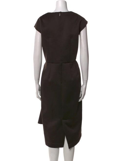 Comme des Garçons Scoop Neck Midi Length Dress