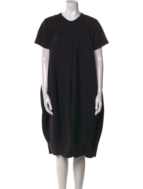 Comme des Garçons Crew Neck Midi Length Dress