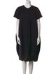 Comme des Garçons Crew Neck Midi Length Dress