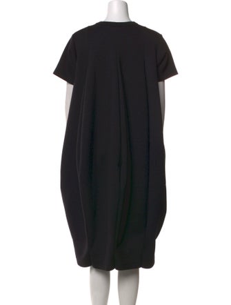 Comme des Garçons Crew Neck Midi Length Dress