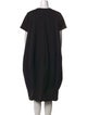 Comme des Garçons Crew Neck Midi Length Dress