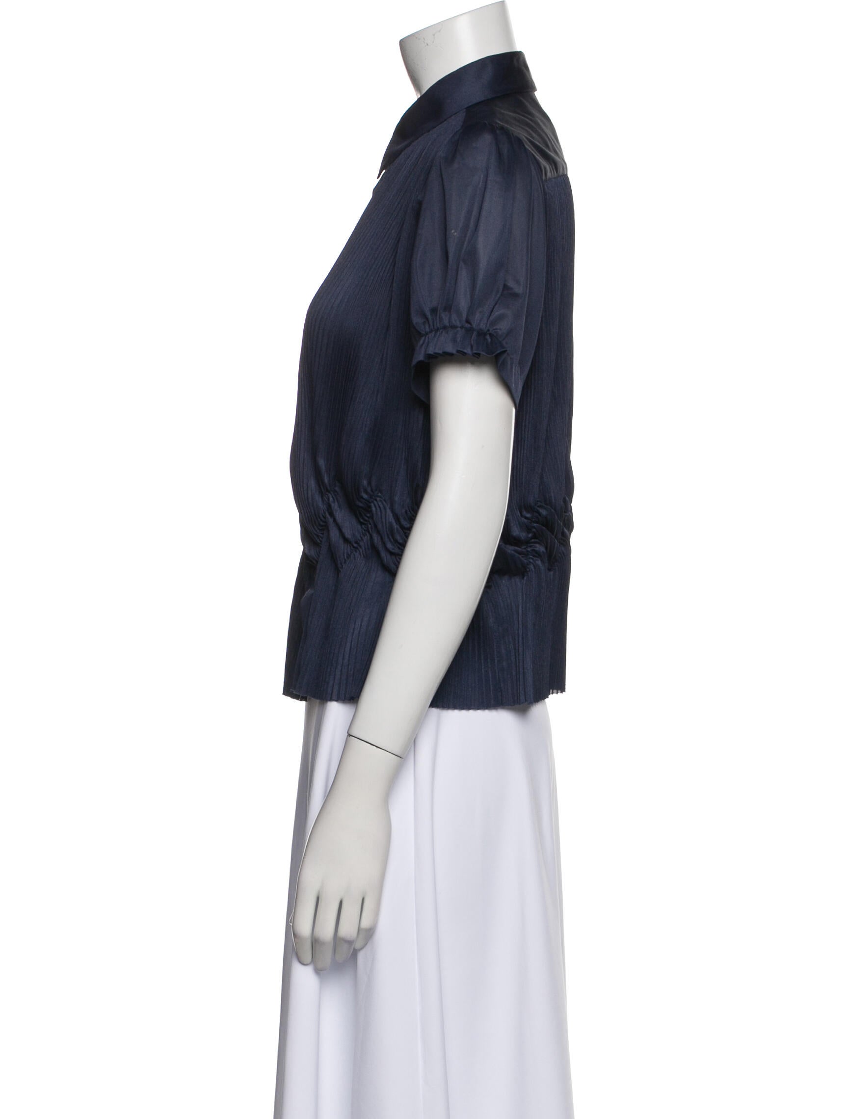 Comme des Garçons Short Sleeve Button-Up Top