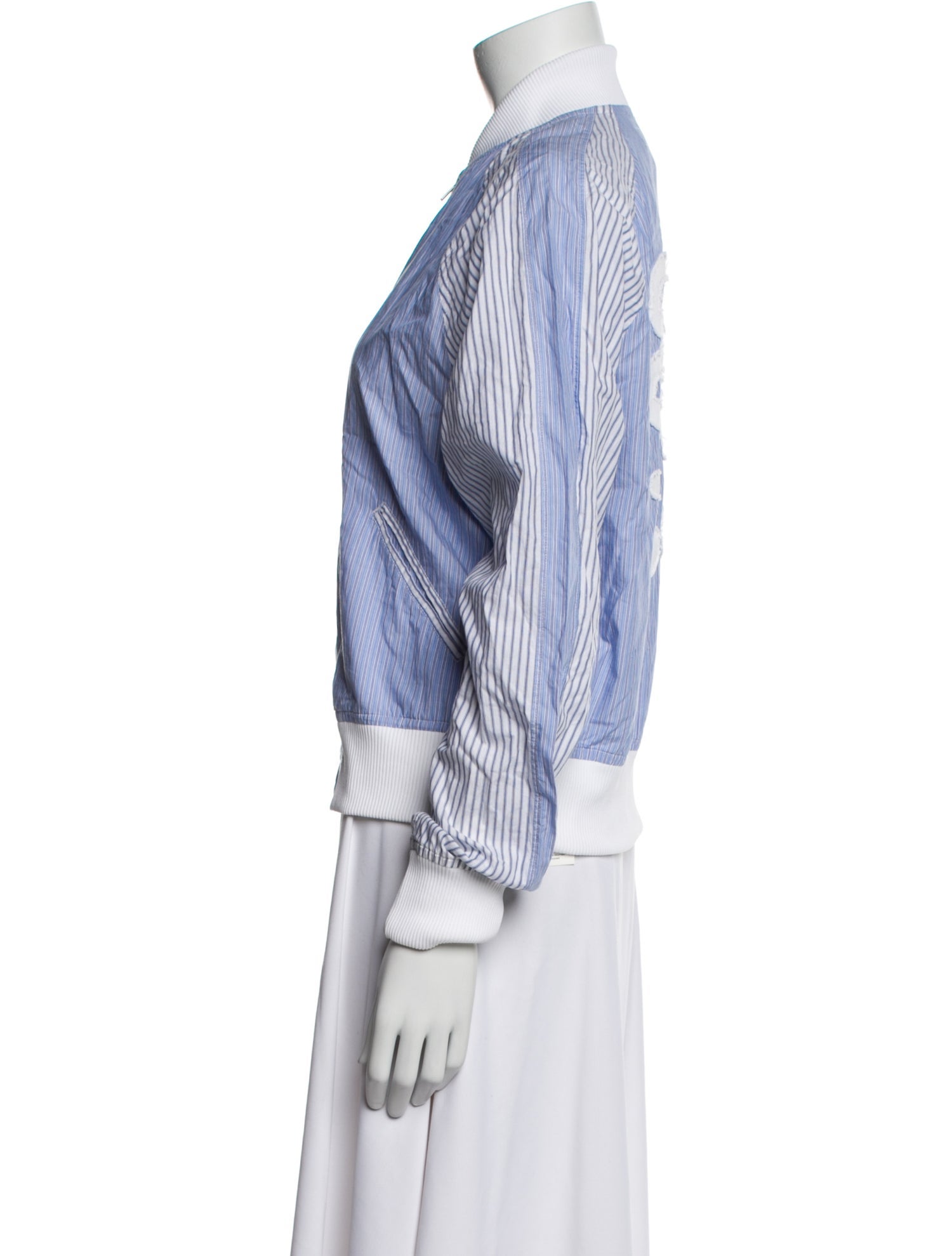 Comme des Garçons Striped Bomber Jacket