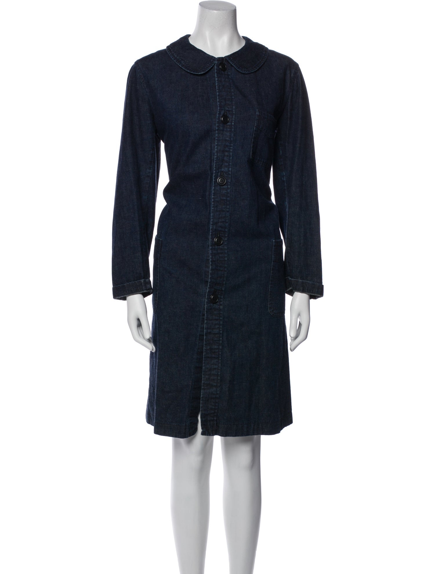 Comme des Garçons Crew Neck Knee-Length Dress