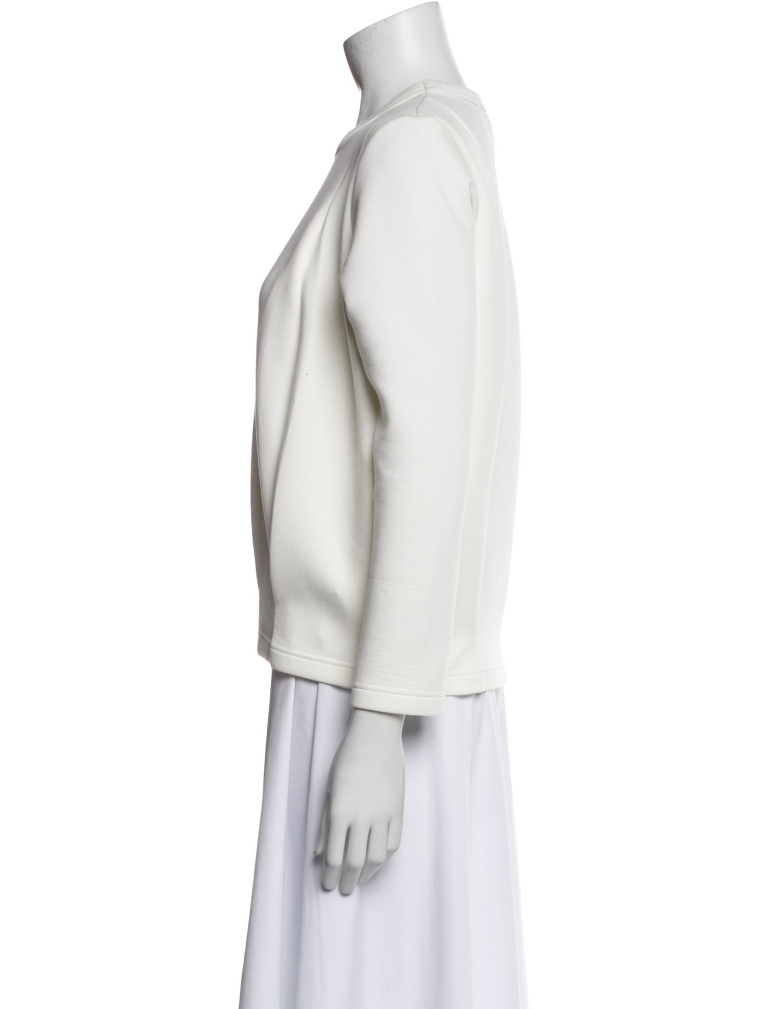 Comme des Garçons Crew Neck Three-Quarter Sleeve Sweatshirt