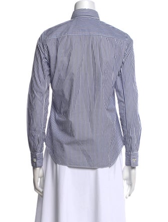 Comme des Garçons Striped Long Sleeve Button-Up Top
