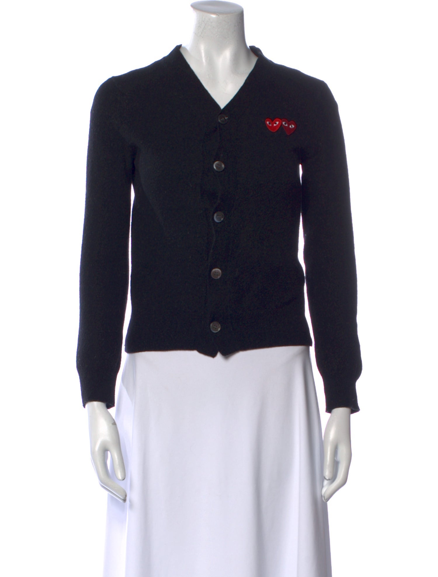 Comme des Garçons Wool V-Neck Sweater