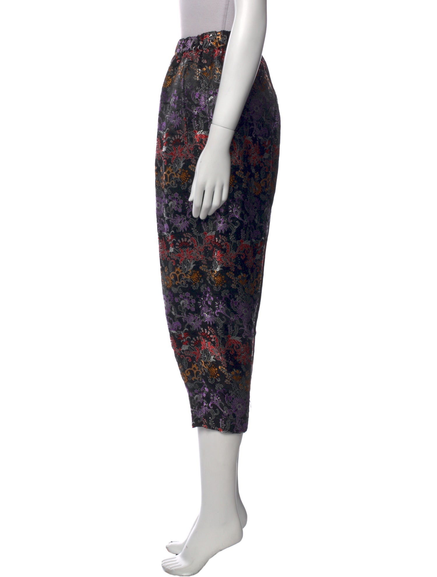 Comme des Garçons Floral Print Straight Leg Pants