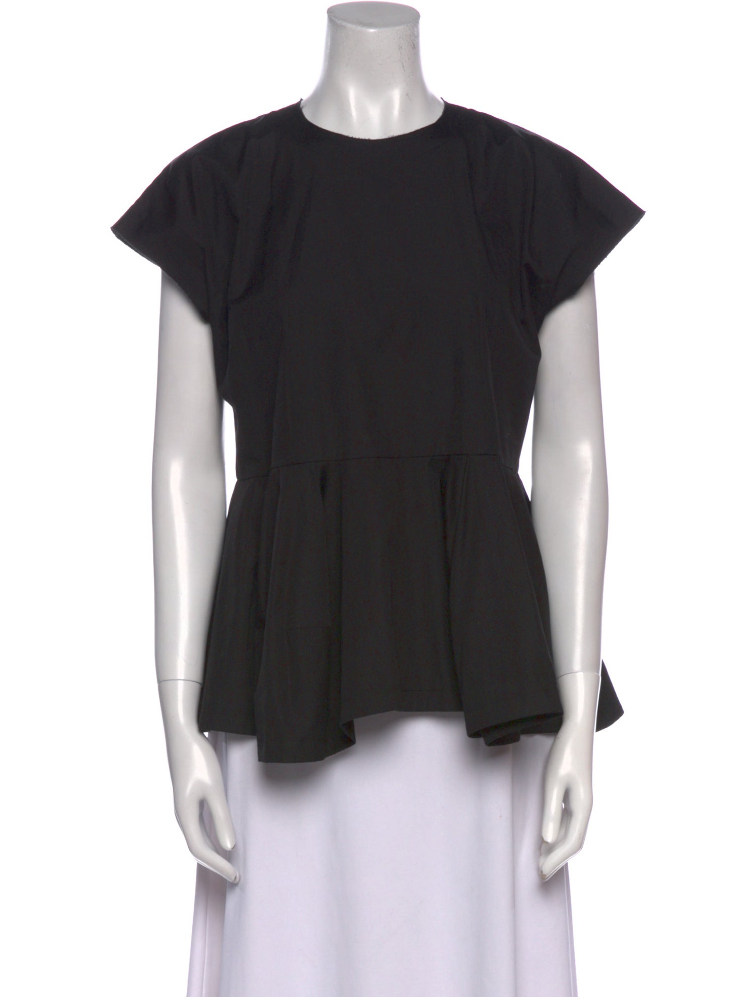 Comme des Garçons Crew Neck Short Sleeve Blouse