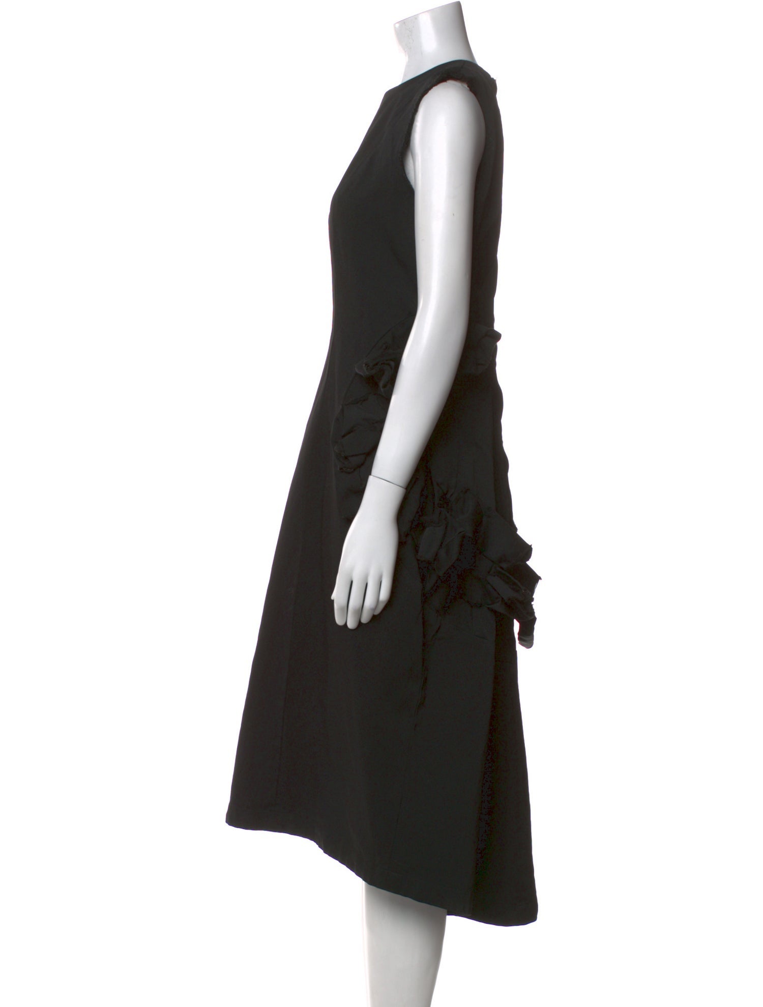 Comme des Garçons Bateau Neckline Midi Length Dress