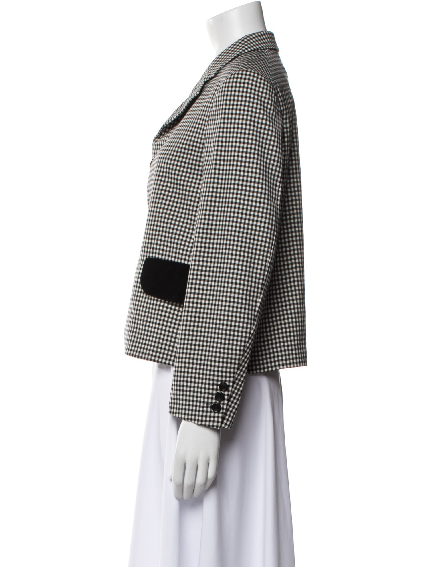 Comme des Garçons Wool Plaid Print Blazer