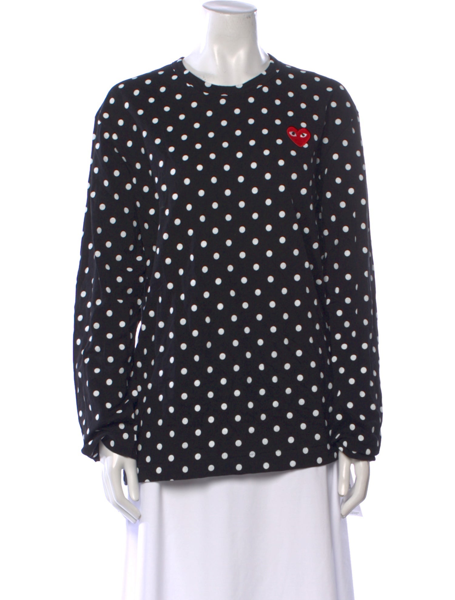 Comme des Garçons Play Polka Dot Print Button-Up Top