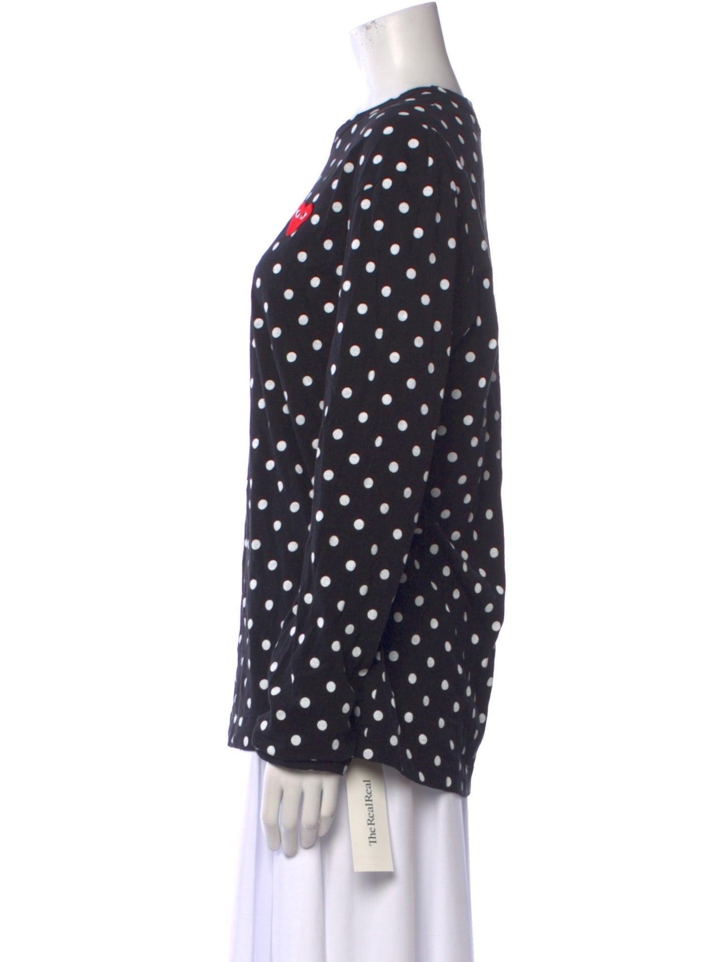Comme des Garçons Play Polka Dot Print Button-Up Top