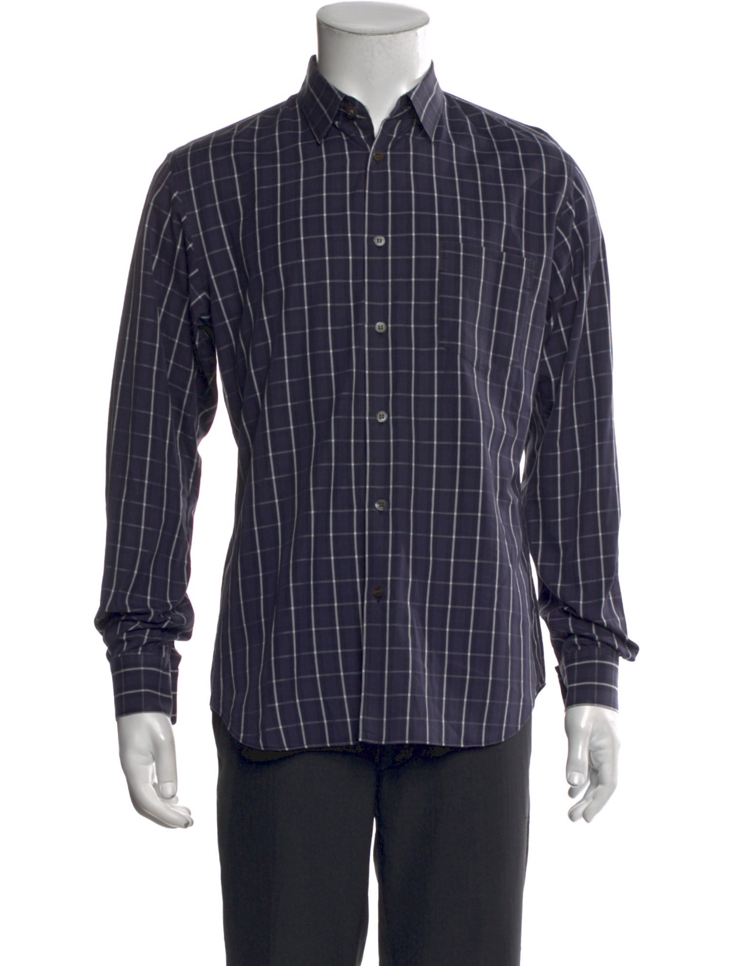 Comme des Garçons SHIRT Plaid Print Long Sleeve Shirt
