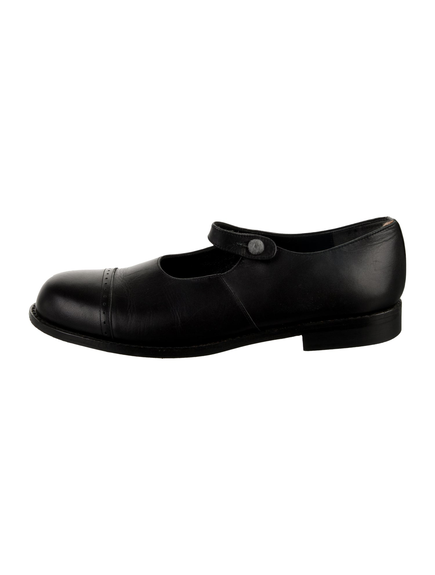 Comme des Garçons Leather Mary Jane Flats
