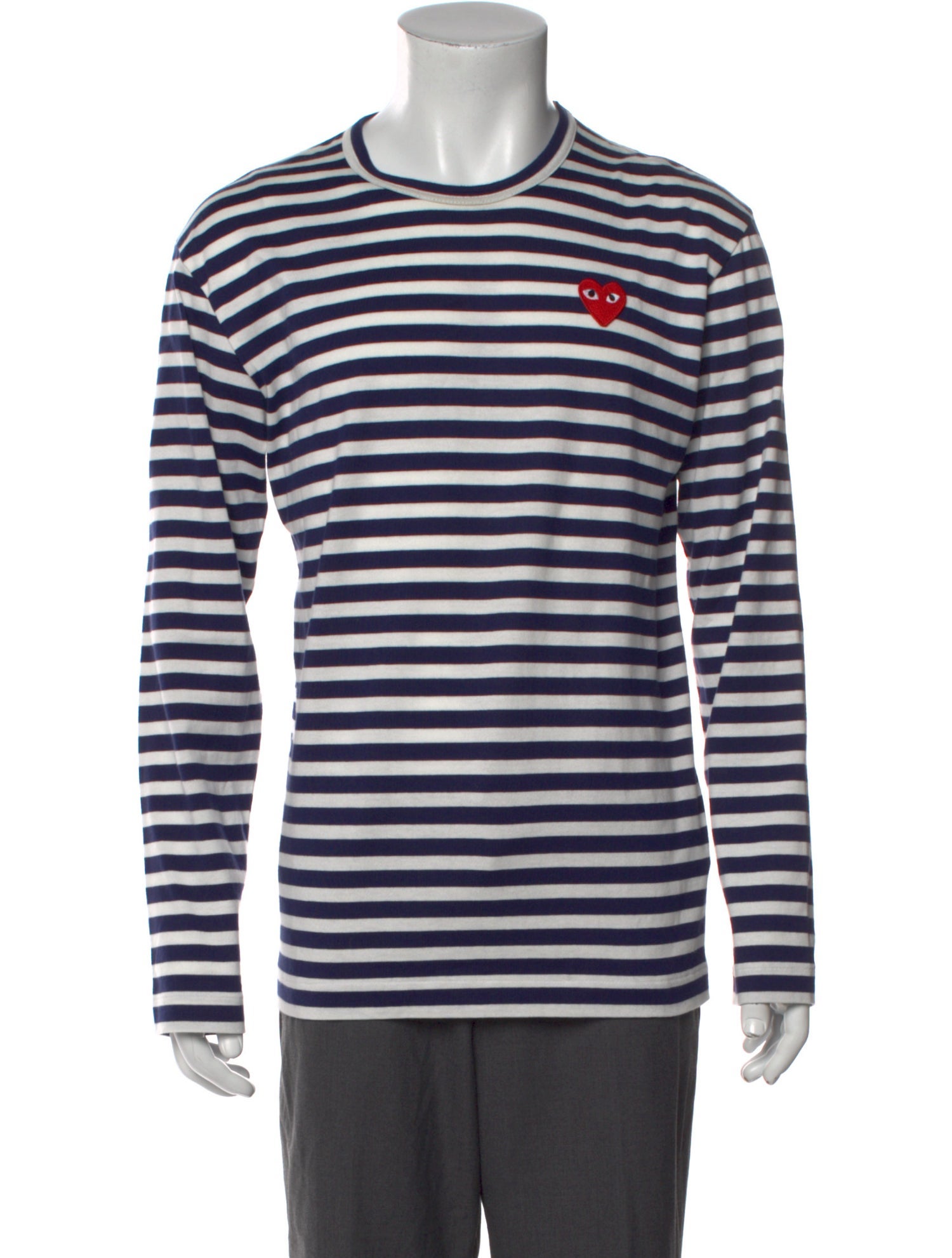 Comme des Garçons Play Striped Crew Neck T-Shirt