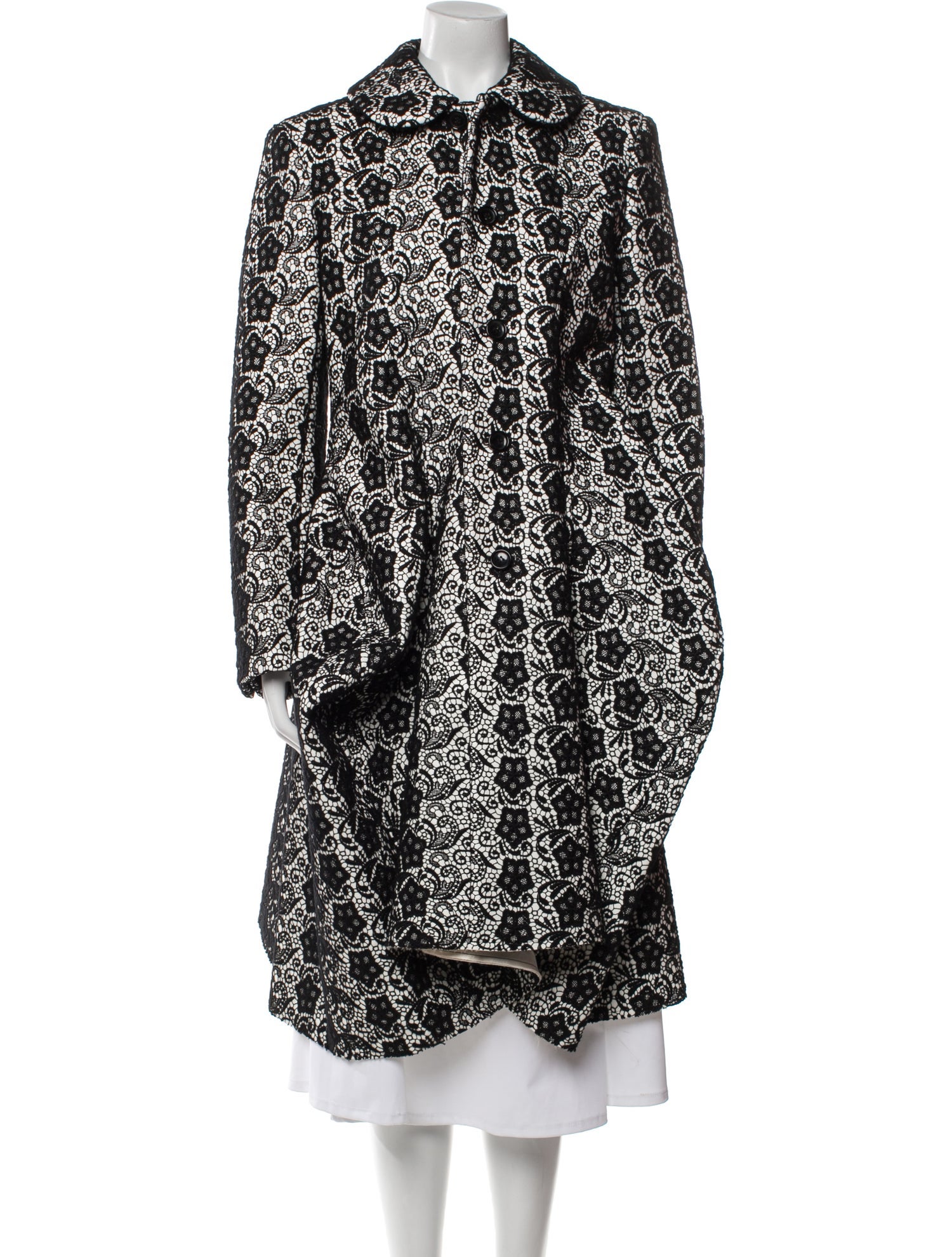 Comme des Garçons 2022 'Black Rose' Trench Coat w/ Tags