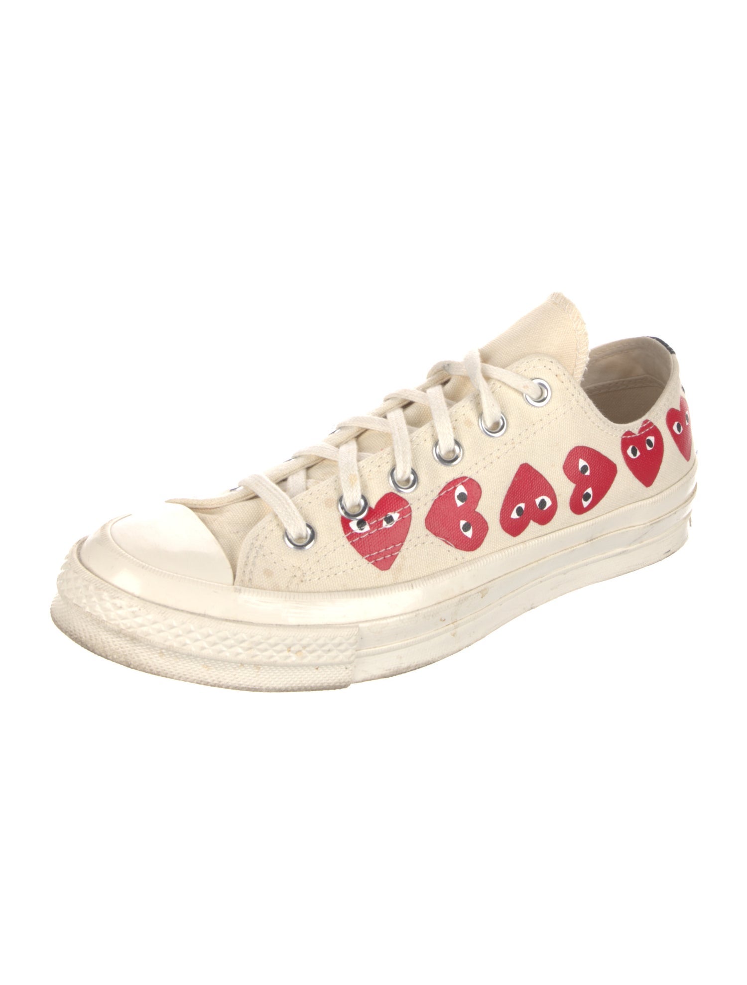 Comme des Garçons Play x Converse Canvas Printed Sneakers