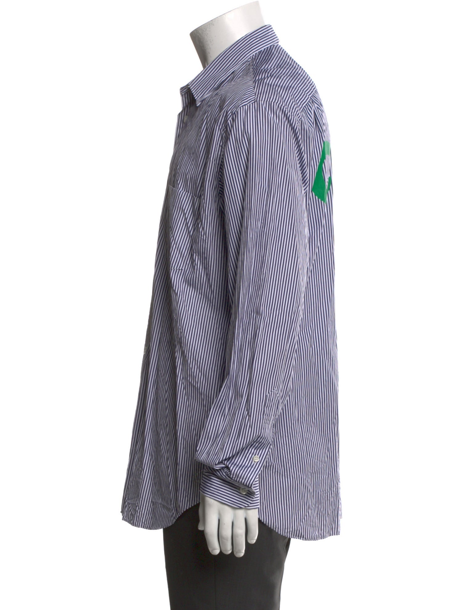 Comme des Garçons Homme Striped Long Sleeve Dress Shirt