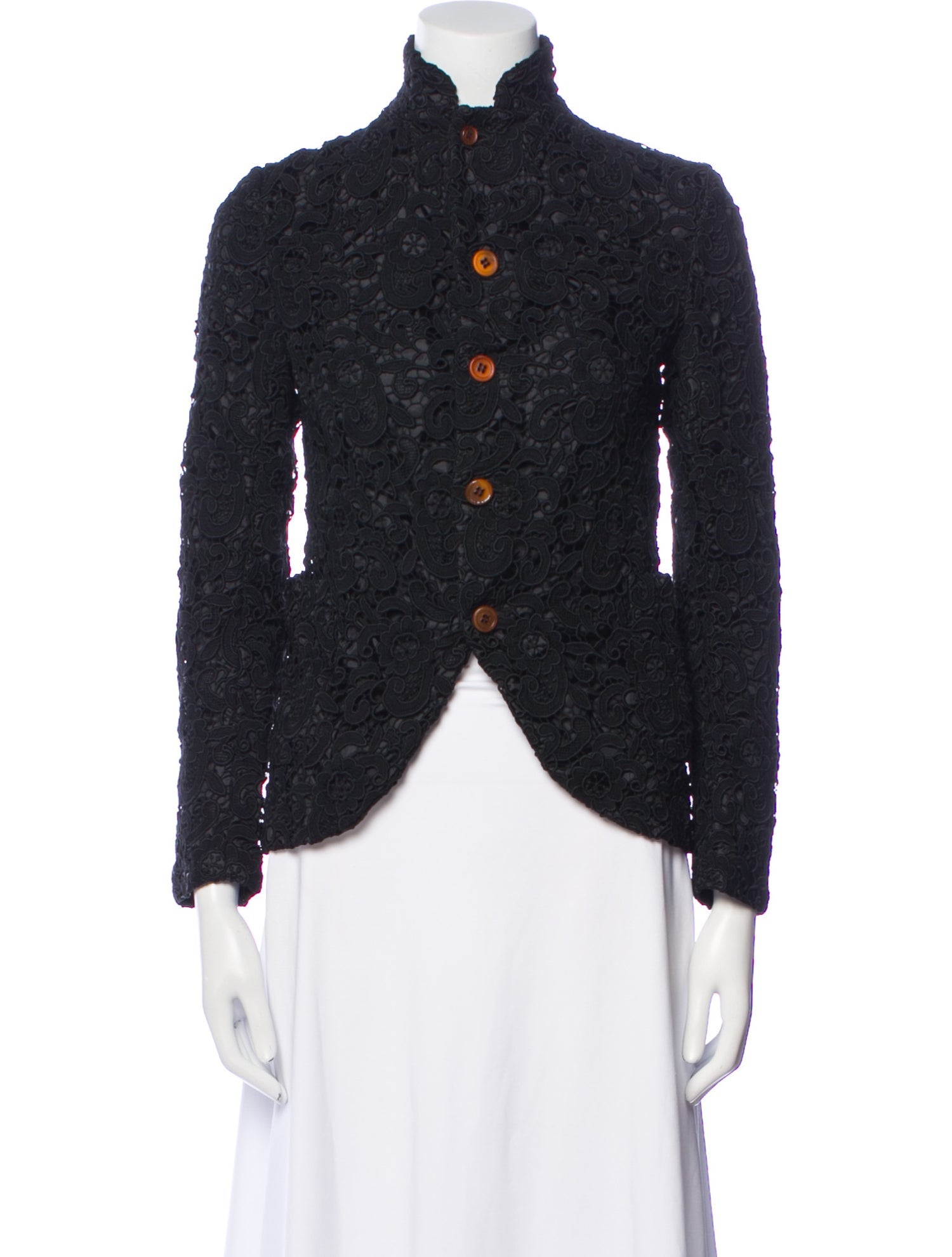 Comme des Garçons Lace Lace Pattern Denim Jacket w/ Tags