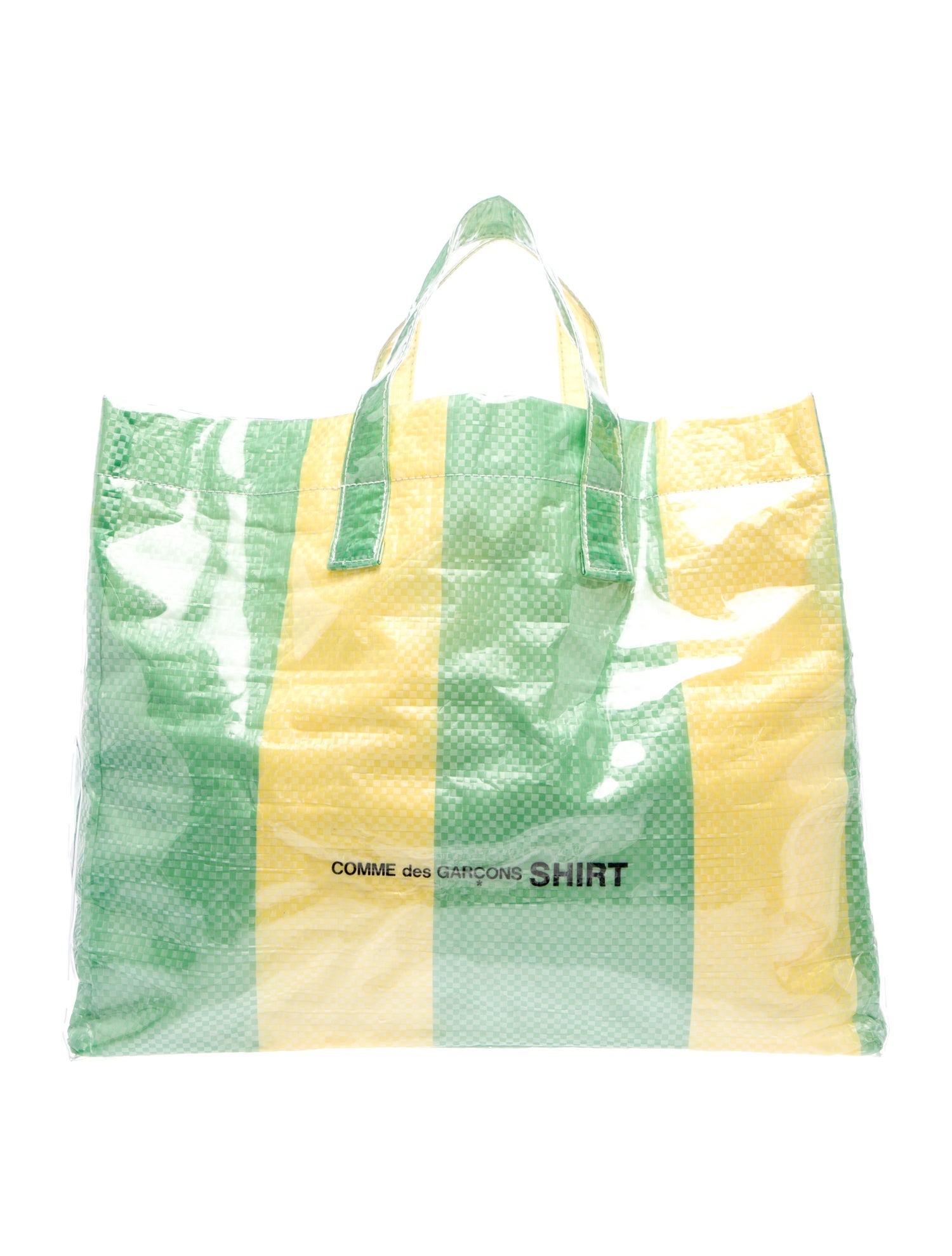 Comme des Garçons SHIRT PVC Brown Paper Bag Tote - Brown Totes