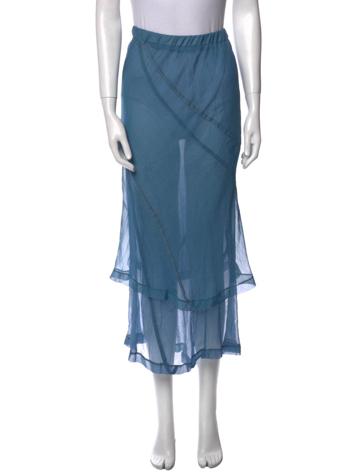 Comme des Garçons Vintage 1994 'Eccentric' Midi Length Sheer Skirt