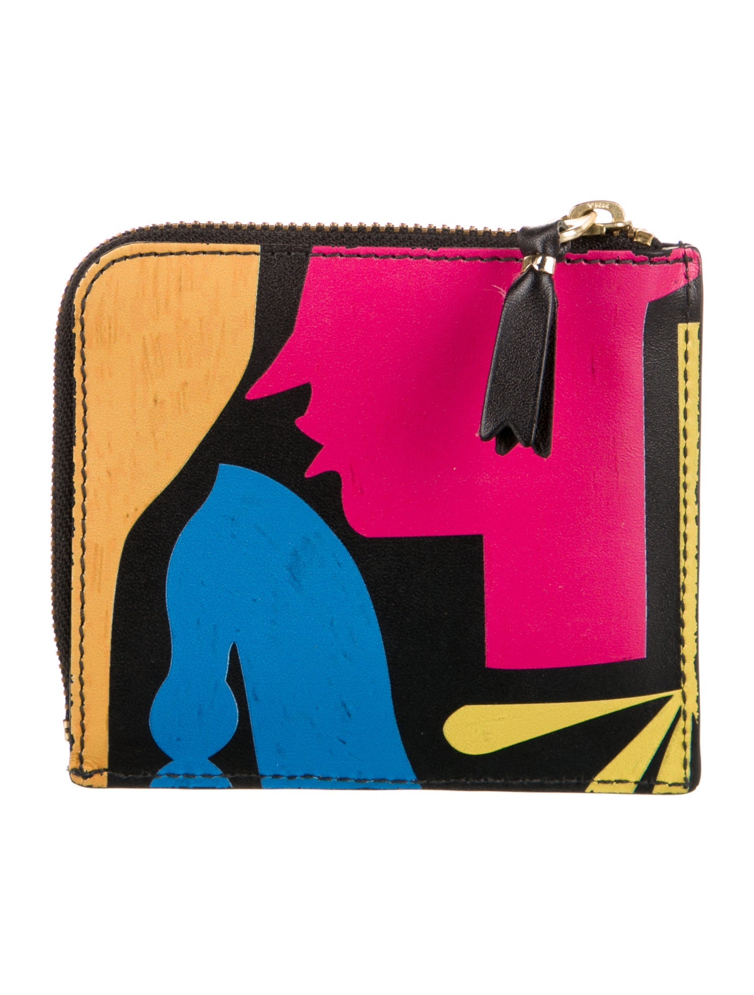 Comme des Garçons Leather Printed Pouch