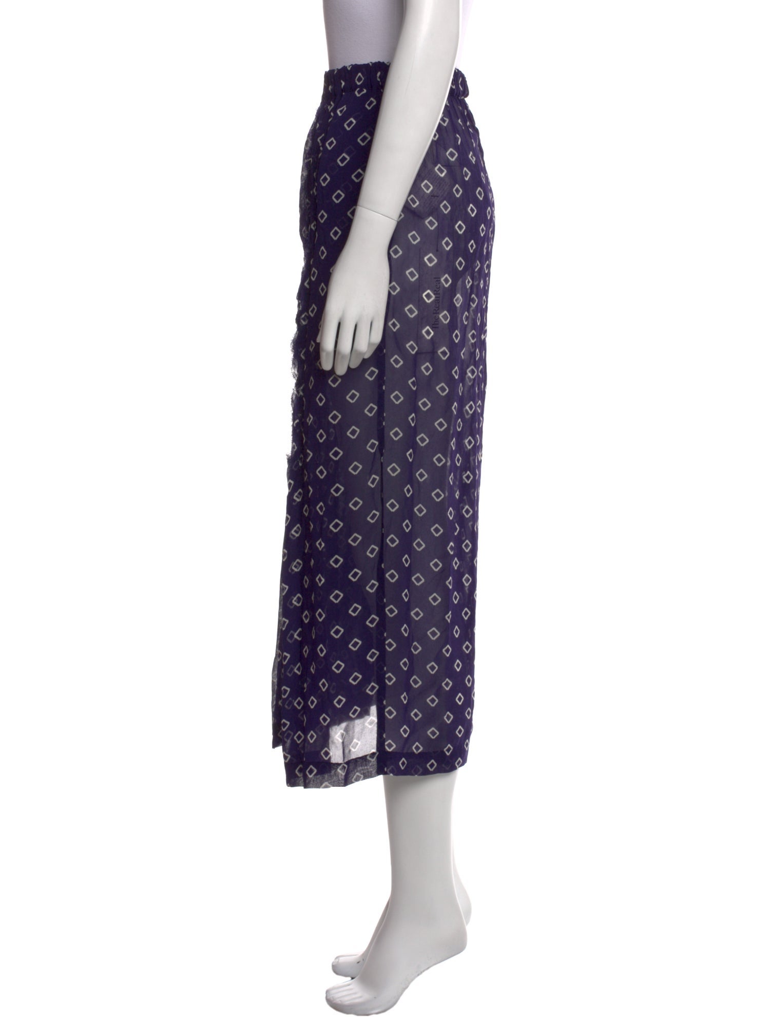 Comme des Garçons Comme des Garçons Printed Midi Length Skirt