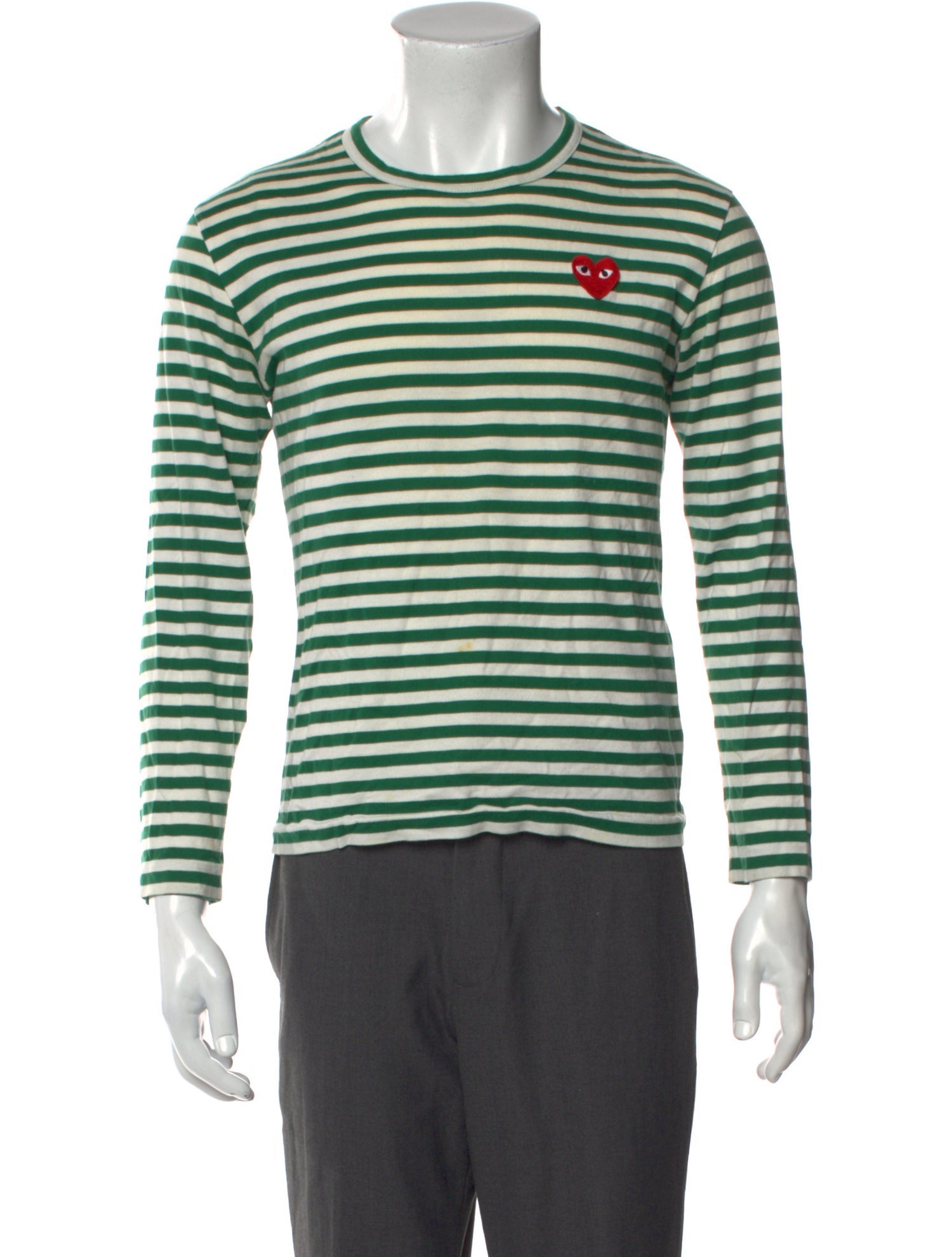 Comme des Garçons Striped Crew Neck T-Shirt