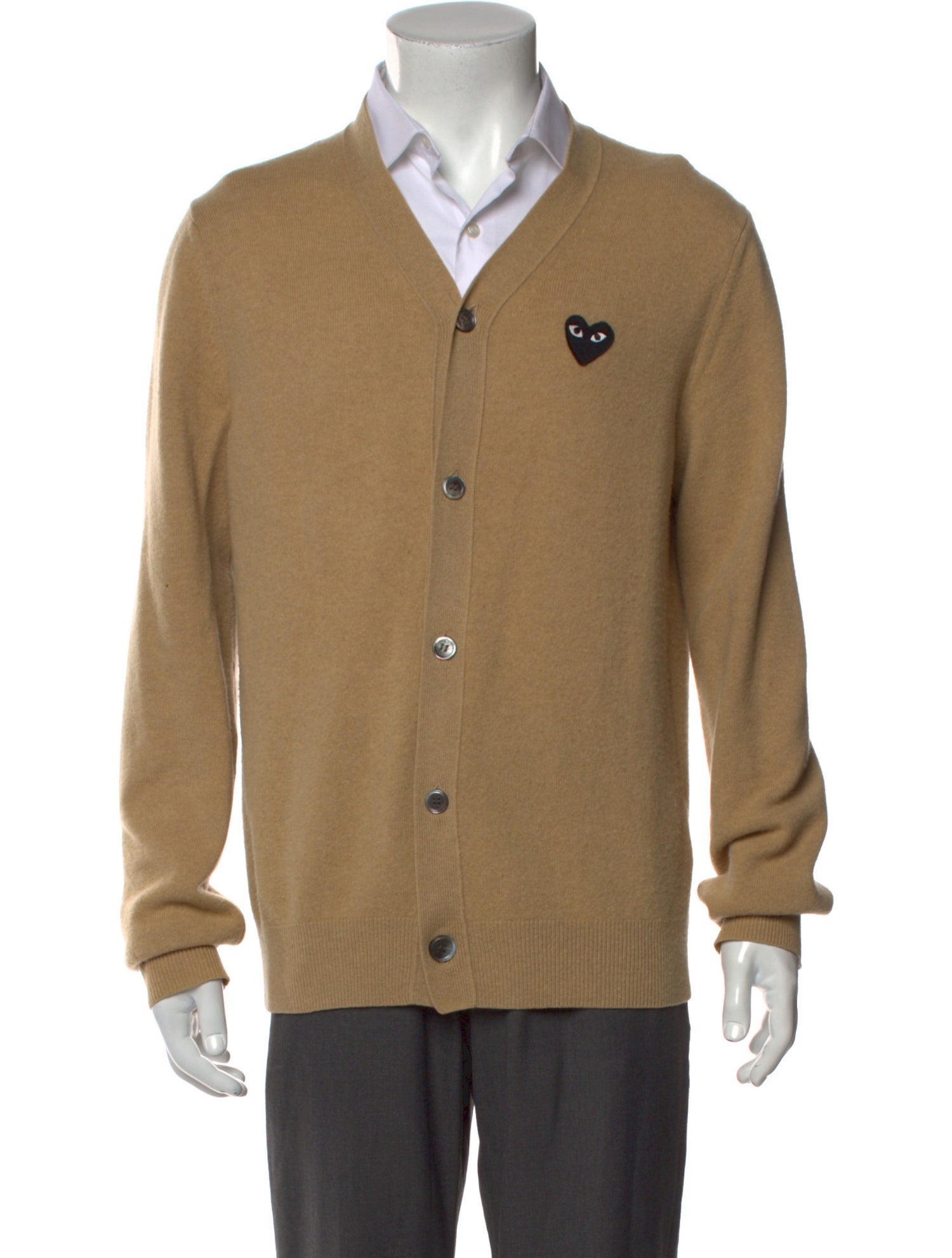 Comme des Garçons Play Wool Graphic Print Cardigan