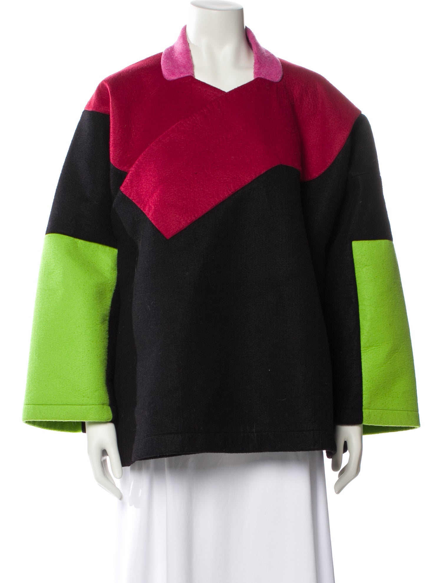 Comme des Garçons Comme des Garçons Colorblock Pattern Coat