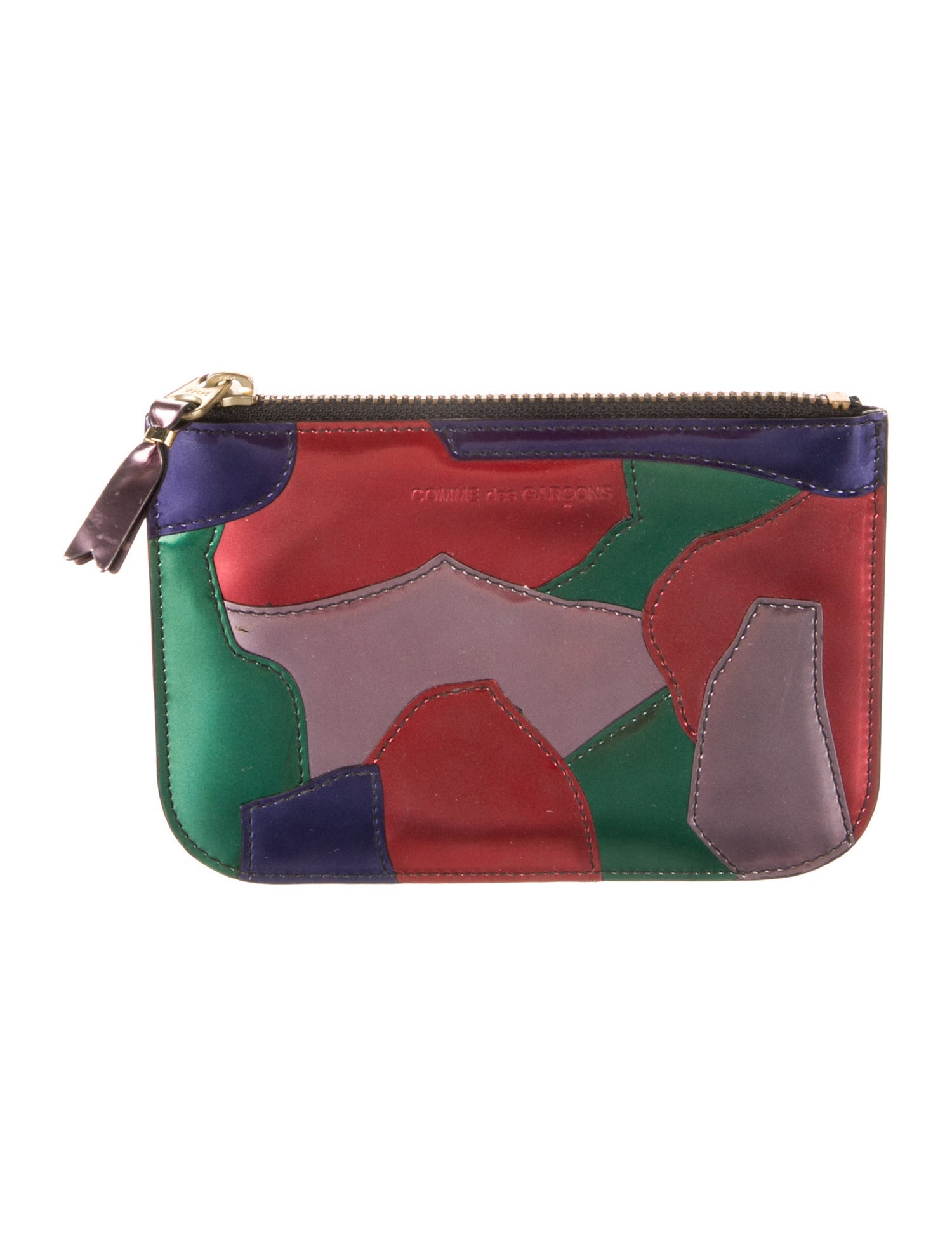 Comme des Garçons Patent Leather Printed Wallet