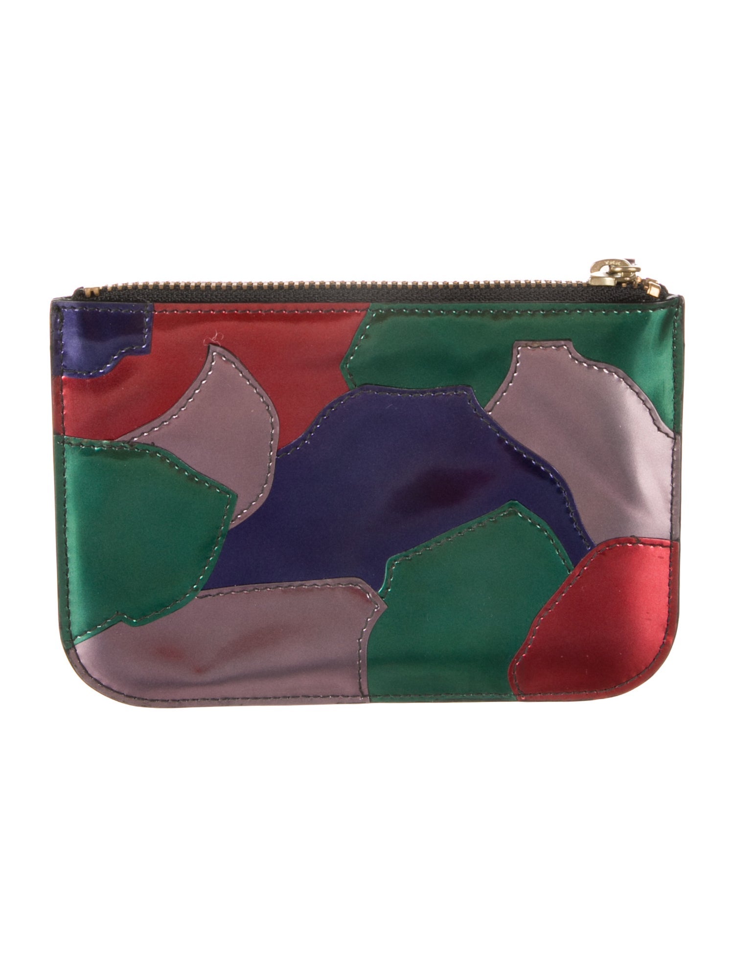 Comme des Garçons Patent Leather Printed Wallet