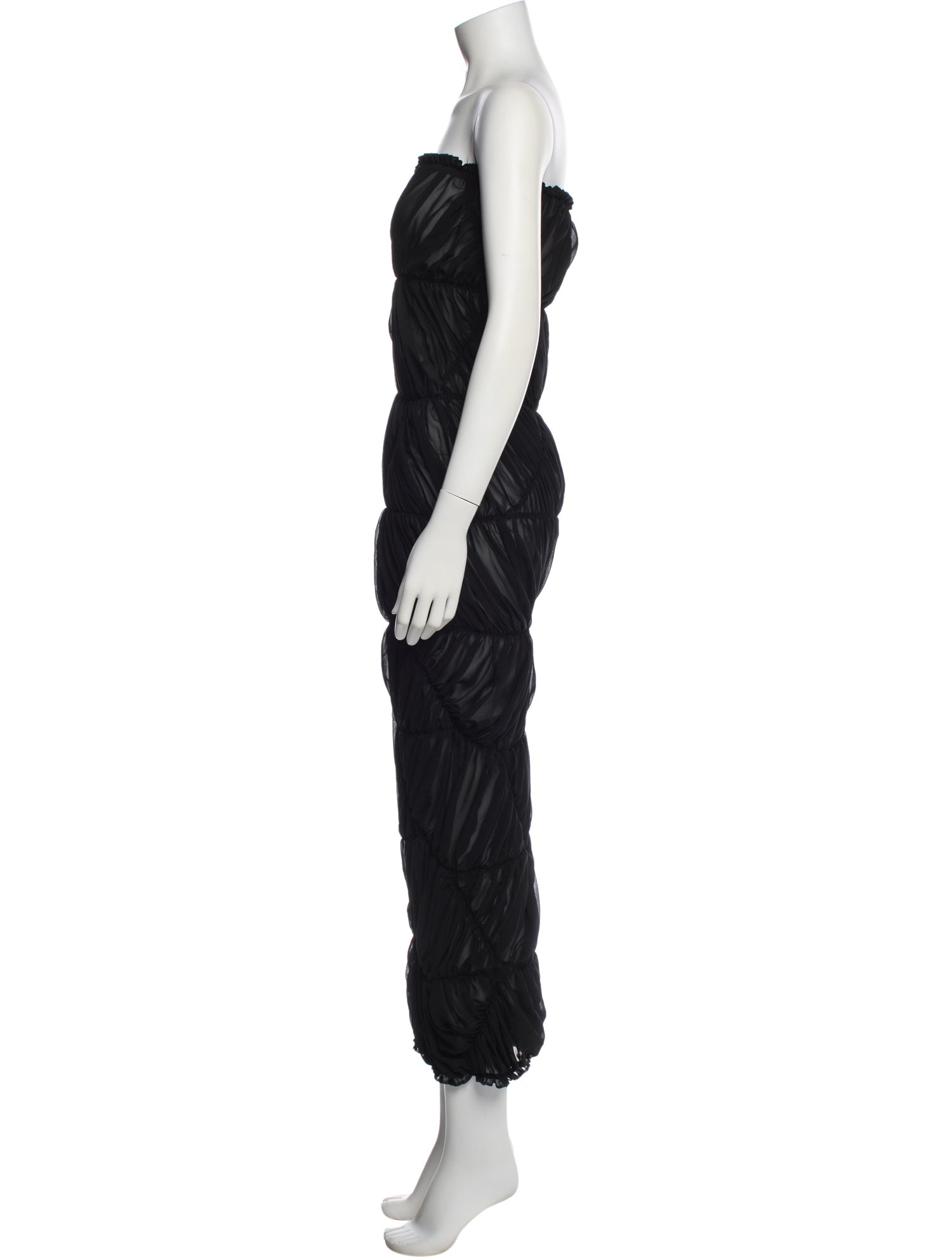 Comme des Garçons Strapless Long Dress
