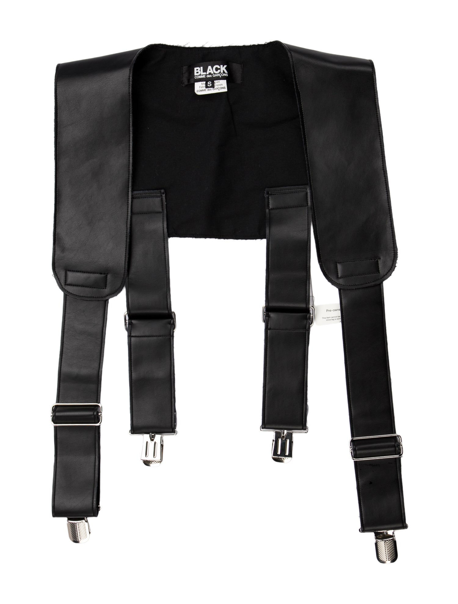 Comme des Garçons Faux Leather Suspenders