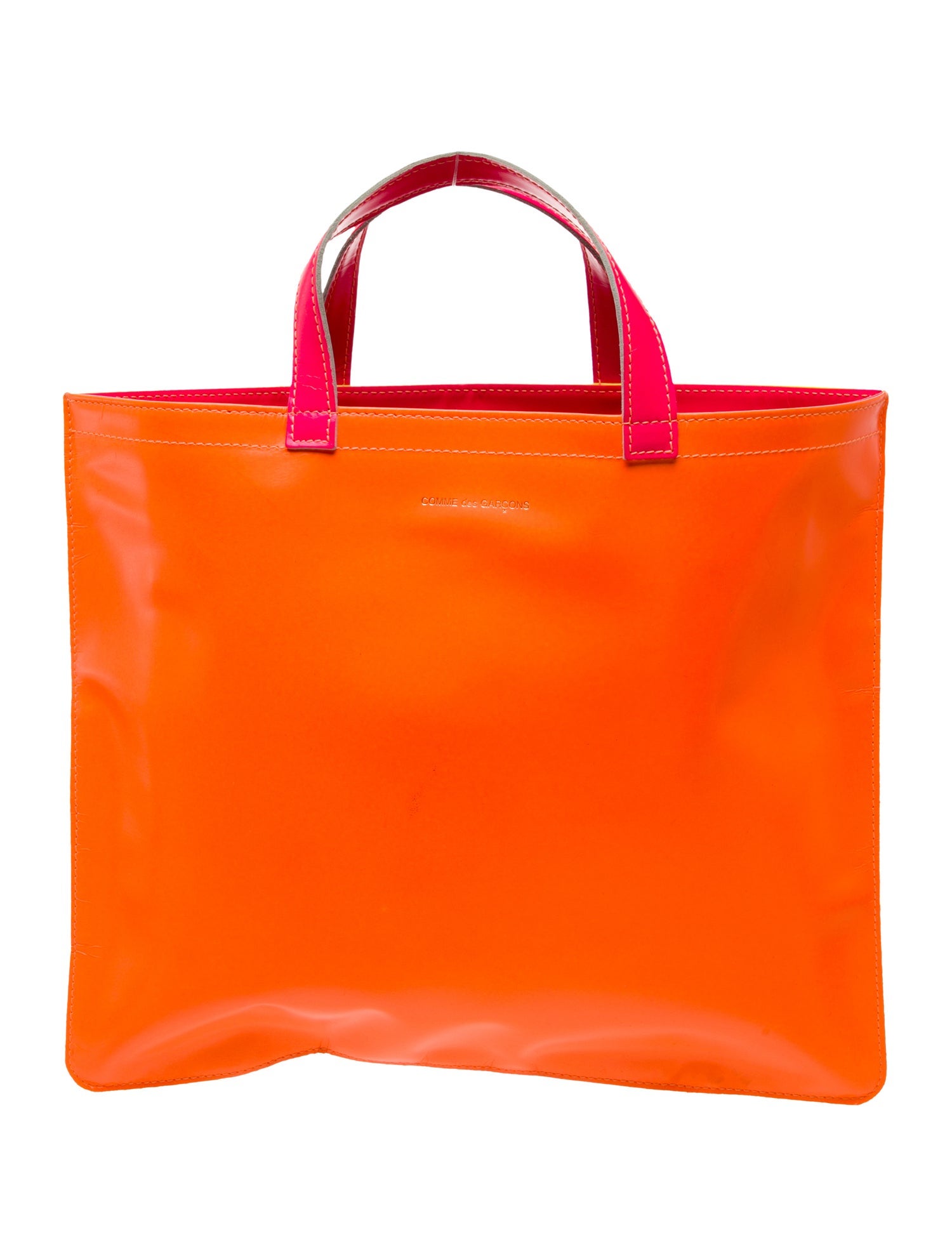 Comme des Garçons Leather Top Handle Bag - Orange Handle Bags