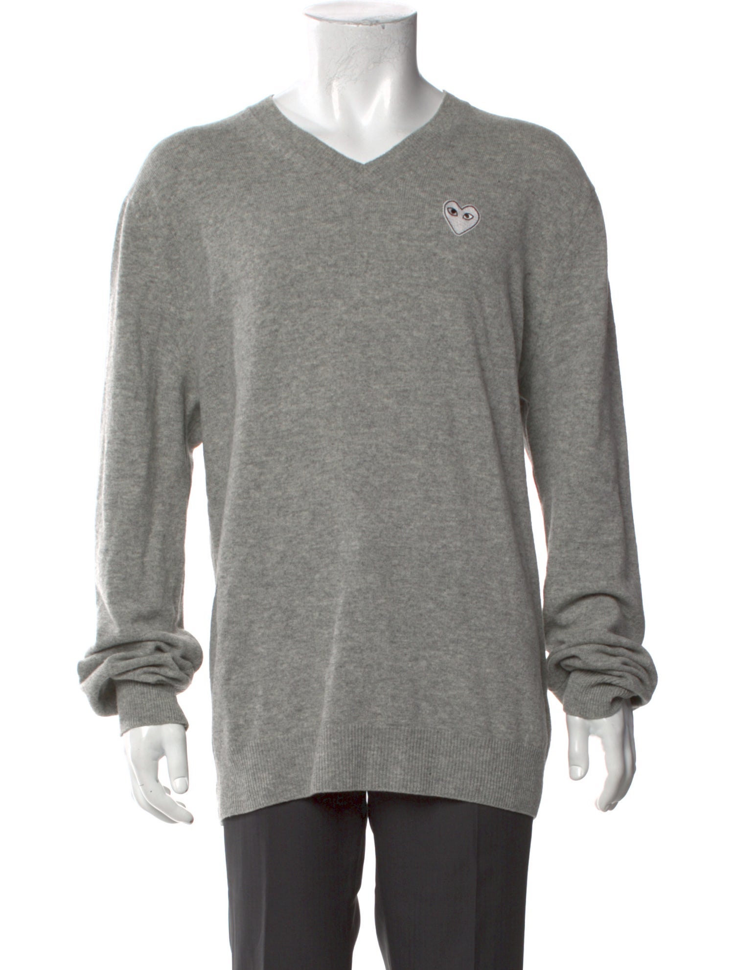 Comme des Garçons Play Wool V-Neck Pullover