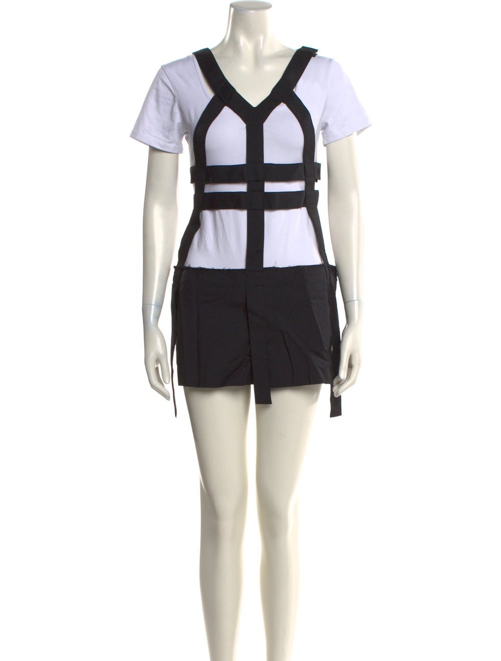Comme des Garçons Wool Colorblock Pattern Romper - image 1