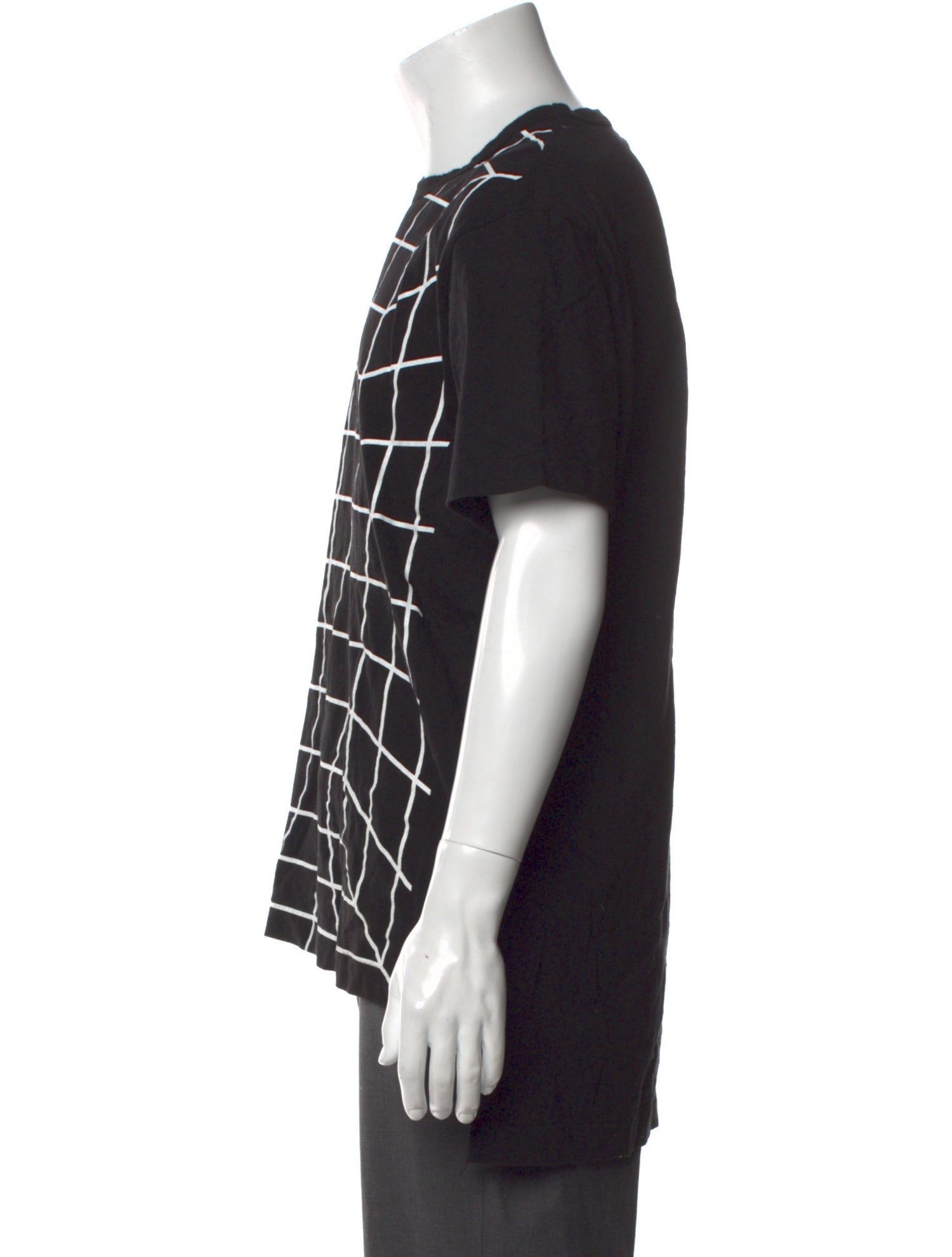 Comme des Garçons Homme Plus Plaid Print Crew Neck T-Shirt